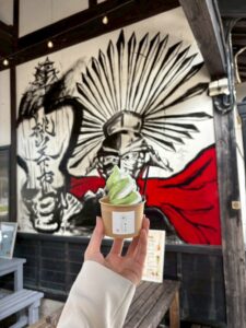 道の駅桃山天下市の抹茶ソフト